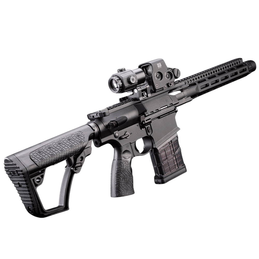 EMG Daniel Defense DD5 SIYAH SBR Airsoft AEG CYMA Platinum Gearbox & Kestrel V2 MOSFET