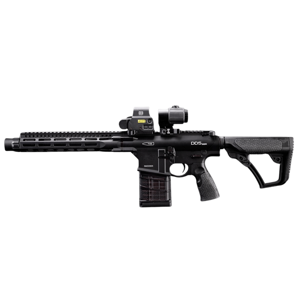 EMG Daniel Defense DD5 SIYAH SBR Airsoft AEG CYMA Platinum Gearbox & Kestrel V2 MOSFET
