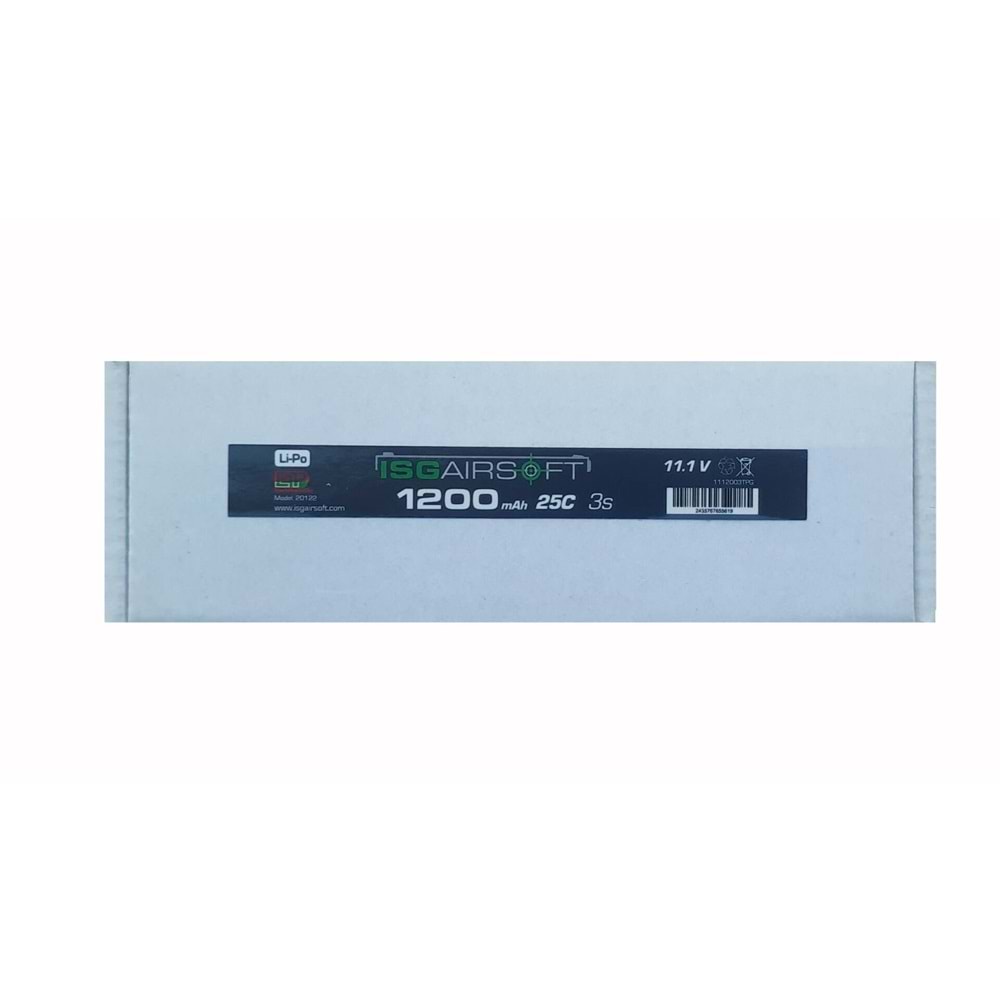 ISG 11.1V 3YAPRAK T-PLUG 1200MAH 25C AIRSOFT LIPO PIL