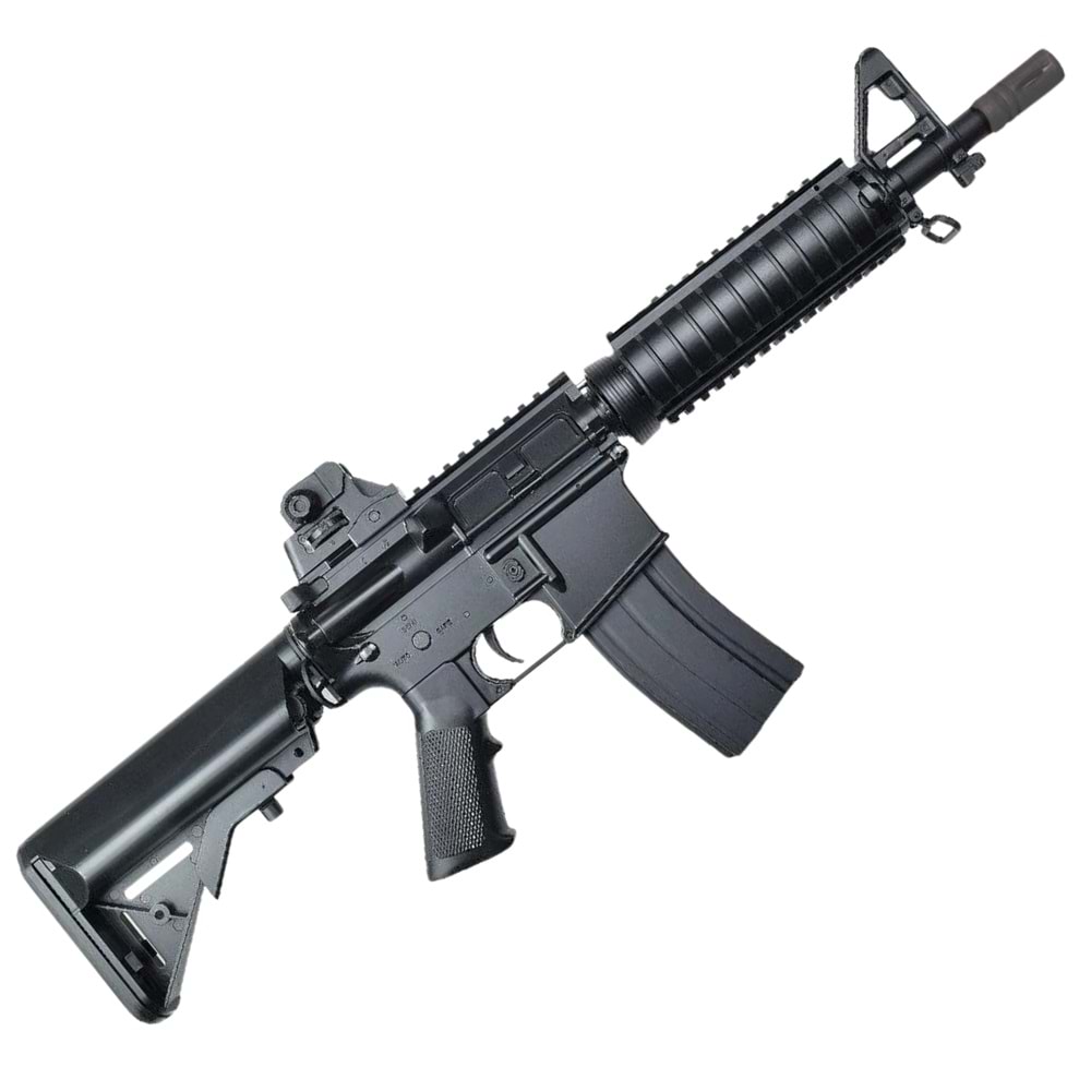 CYMA Colt Lisanslı M4 CQB-R SOPMOD LiPo Ready Metal Gearbox Siyah AEG Airsoft Tüfek