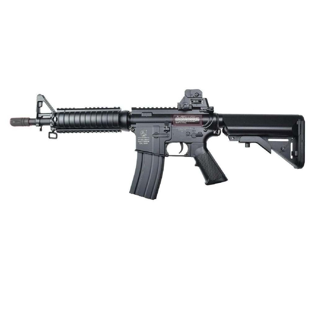 CYMA Colt Lisanslı M4 CQB-R SOPMOD LiPo Ready Metal Gearbox Siyah AEG Airsoft Tüfek