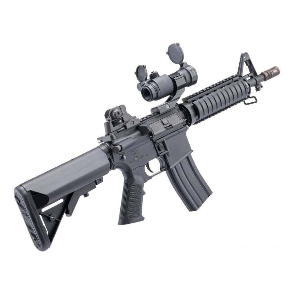 CYMA Colt Lisanslı M4 CQB-R SOPMOD LiPo Ready Metal Gearbox Siyah AEG Airsoft Tüfek
