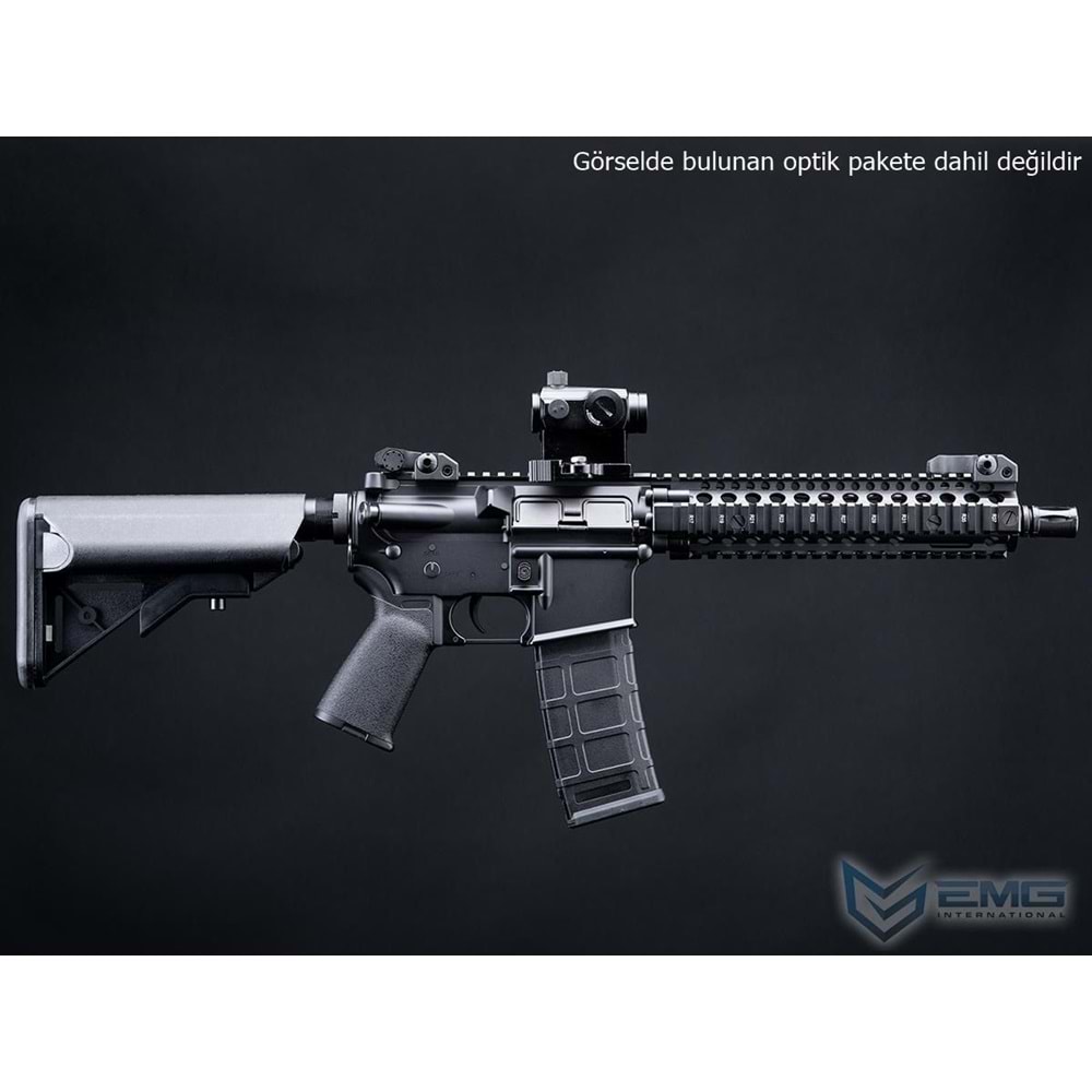 EMG Daniel Defense Lisanslı DDM4 SIYAH Airsoft Tüfek Platinum QBS