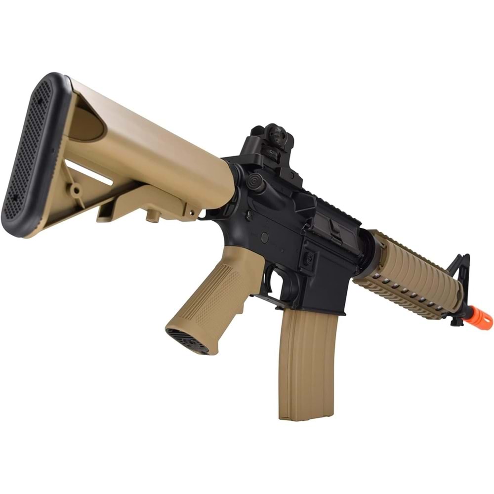 Cybergun Colt Lisanslı M4 CQB-R SOPMOD TAN LiPo Ready Metal Gearbox Airsoft Tüfek CYMA OEM