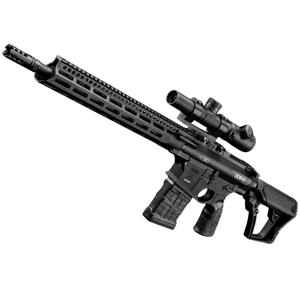 EMG Daniel Defense DD5 Black / V3 Airsoft AEG CYMA Platinum Gearbox & Kestrel V2 MOSFET
