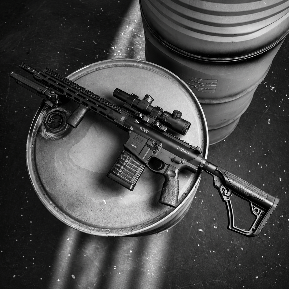 EMG Daniel Defense DD5 Black / V3 Airsoft AEG CYMA Platinum Gearbox & Kestrel V2 MOSFET