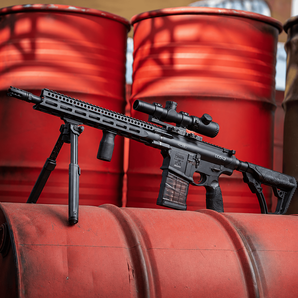 EMG Daniel Defense DD5 Black / V3 Airsoft AEG CYMA Platinum Gearbox & Kestrel V2 MOSFET