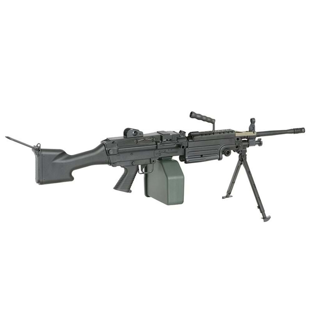 A&K FN LISANSLl M249 MKII SIYAH FULL METAL Airsoft Makinalı AEG Tüfek