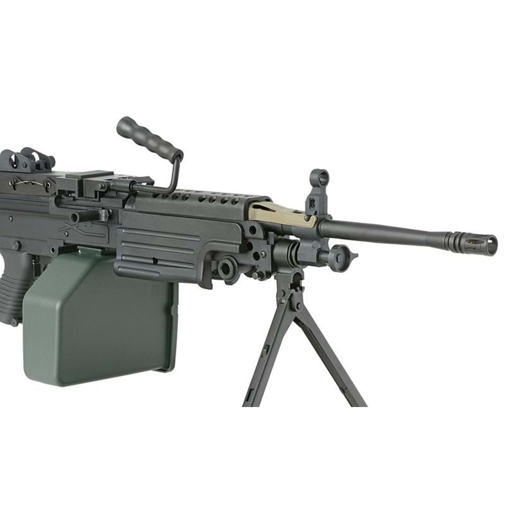 A&K FN Licensed M249 MKII Siyah Full Metal LMG AEG Airsoft Tüfek