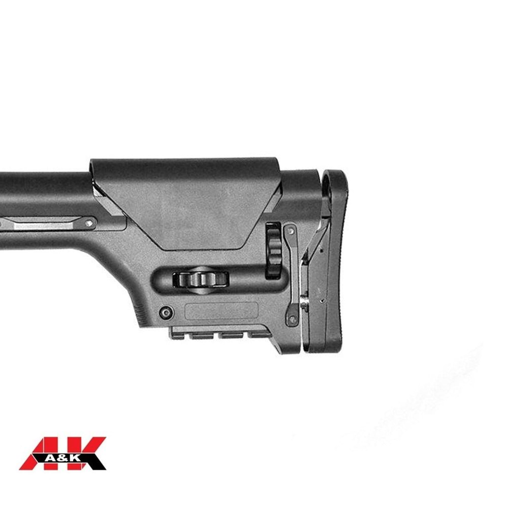 A&K M4 DMR Diamond Head Susturucu Replikalı AEG Airsoft Tüfek - Siyah