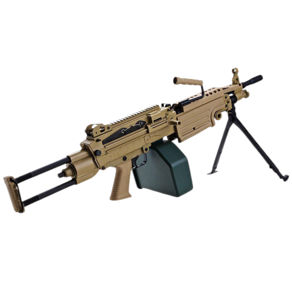 A&K M249-PARA Full Metal AEG Airsoft Tüfek - Tan (AK-M249-PARA-TAN-MTL)