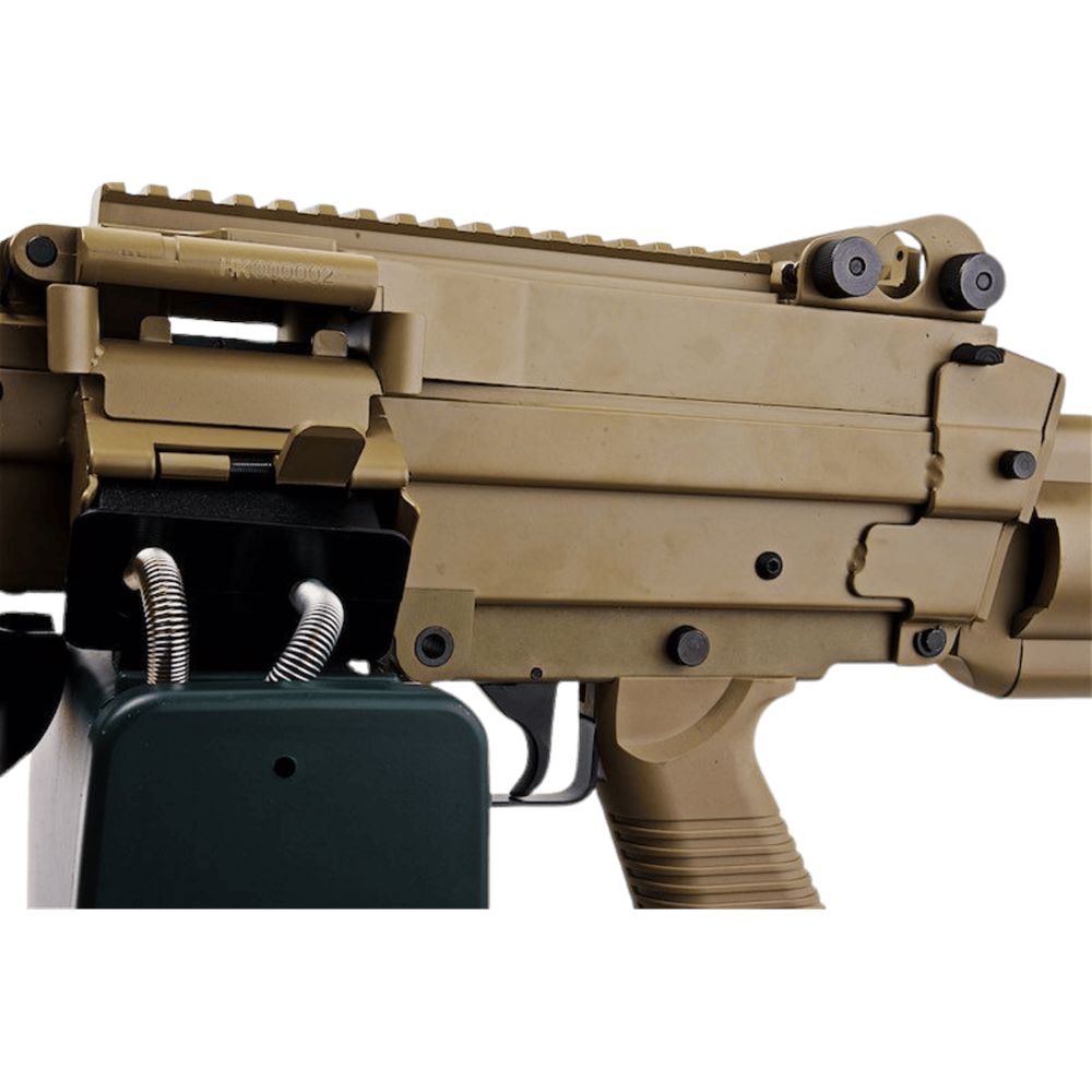 A&K M249-PARA Full Metal AEG Airsoft Tüfek - Tan (AK-M249-PARA-TAN-MTL)