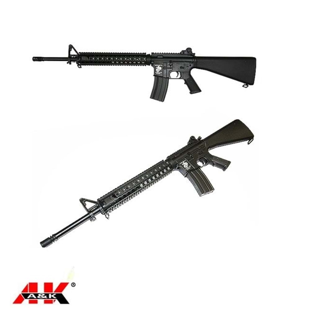 AK Airsoft Full Metal M16-A4 SPR NS15 LiPo Ready AEG Airsoft Tüfek