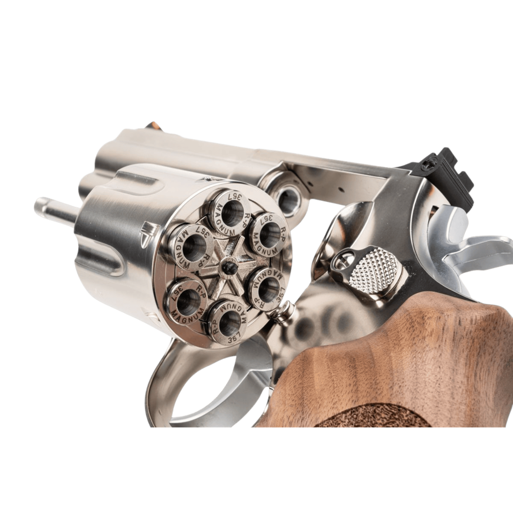 ARES 4'' S&W 686 CO2 Revolver - Silver & Ağaç Kabza Toplu Airsoft Tabanca