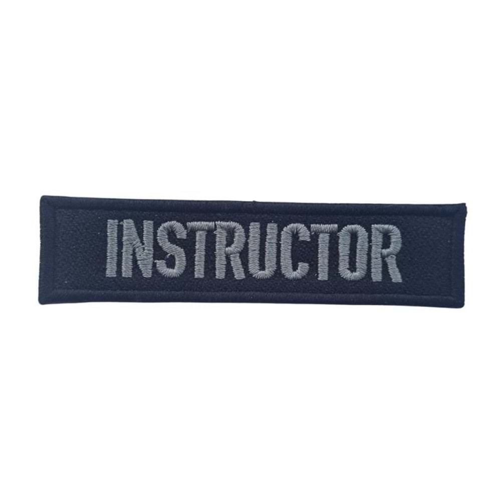 INSTRUCTOR TACTICAL PATCH -SİYAH-GRİ