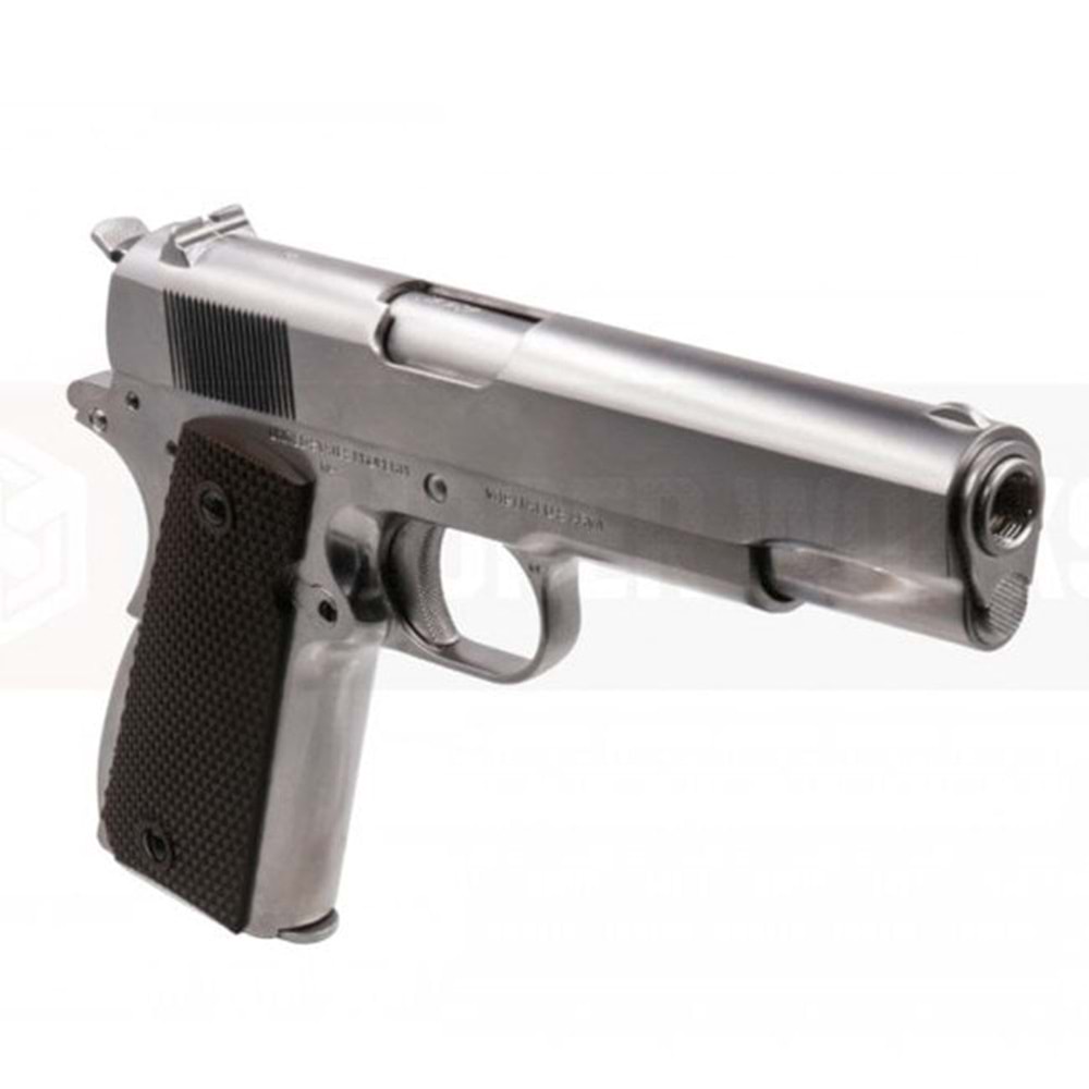 AW CUSTOMS COLT LISANSLI 1911A1 GBB AIRSOFT TABANCA - GÜMÜŞ RENK