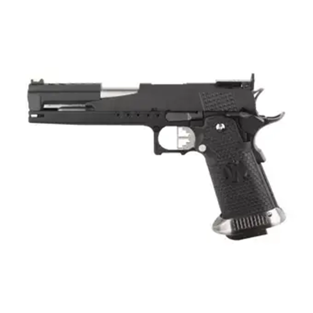 AW HX2202 Split Siyah IPSC Turnuva GBB Airsoft Tabanca