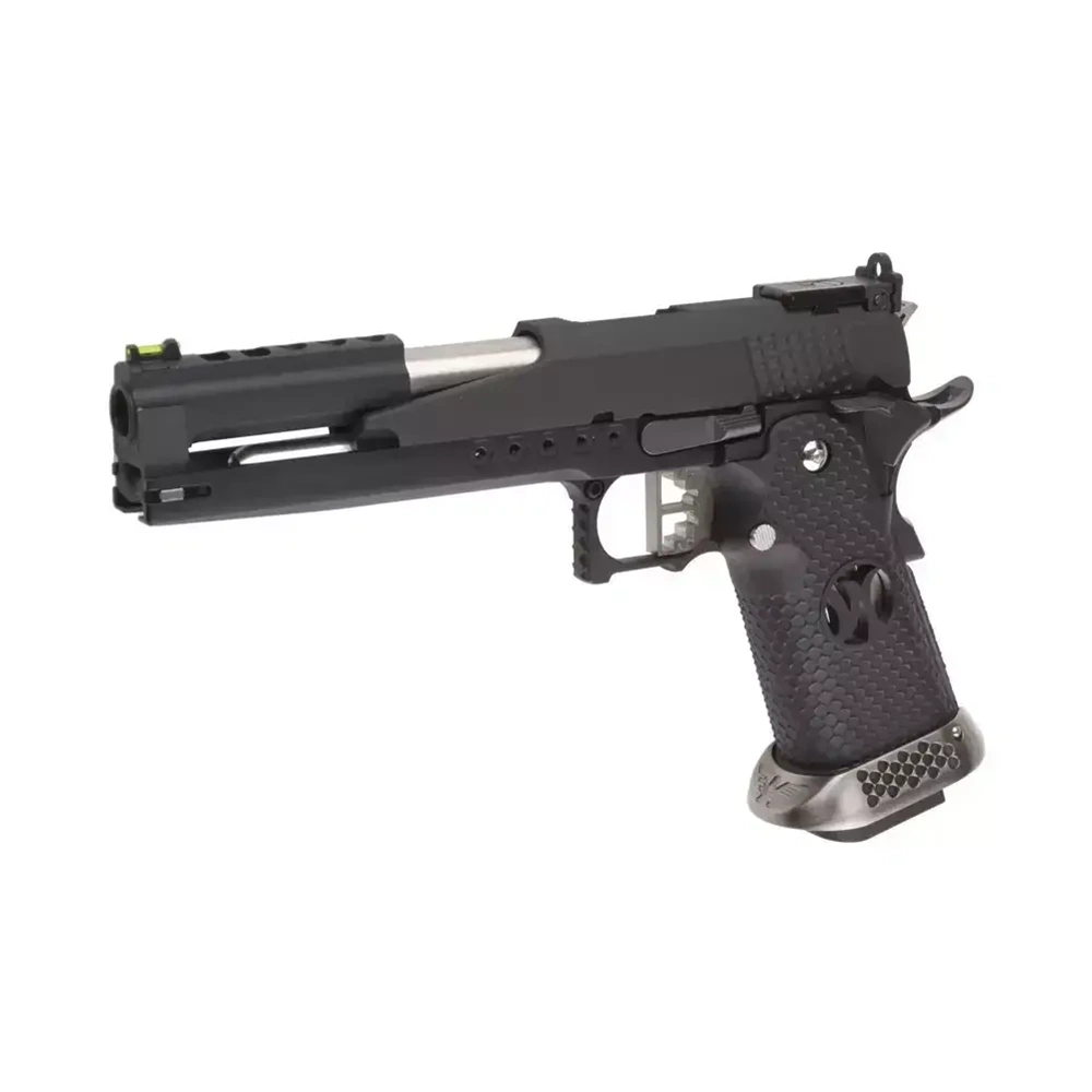 AW HX2202 Split Siyah IPSC Turnuva GBB Airsoft Tabanca