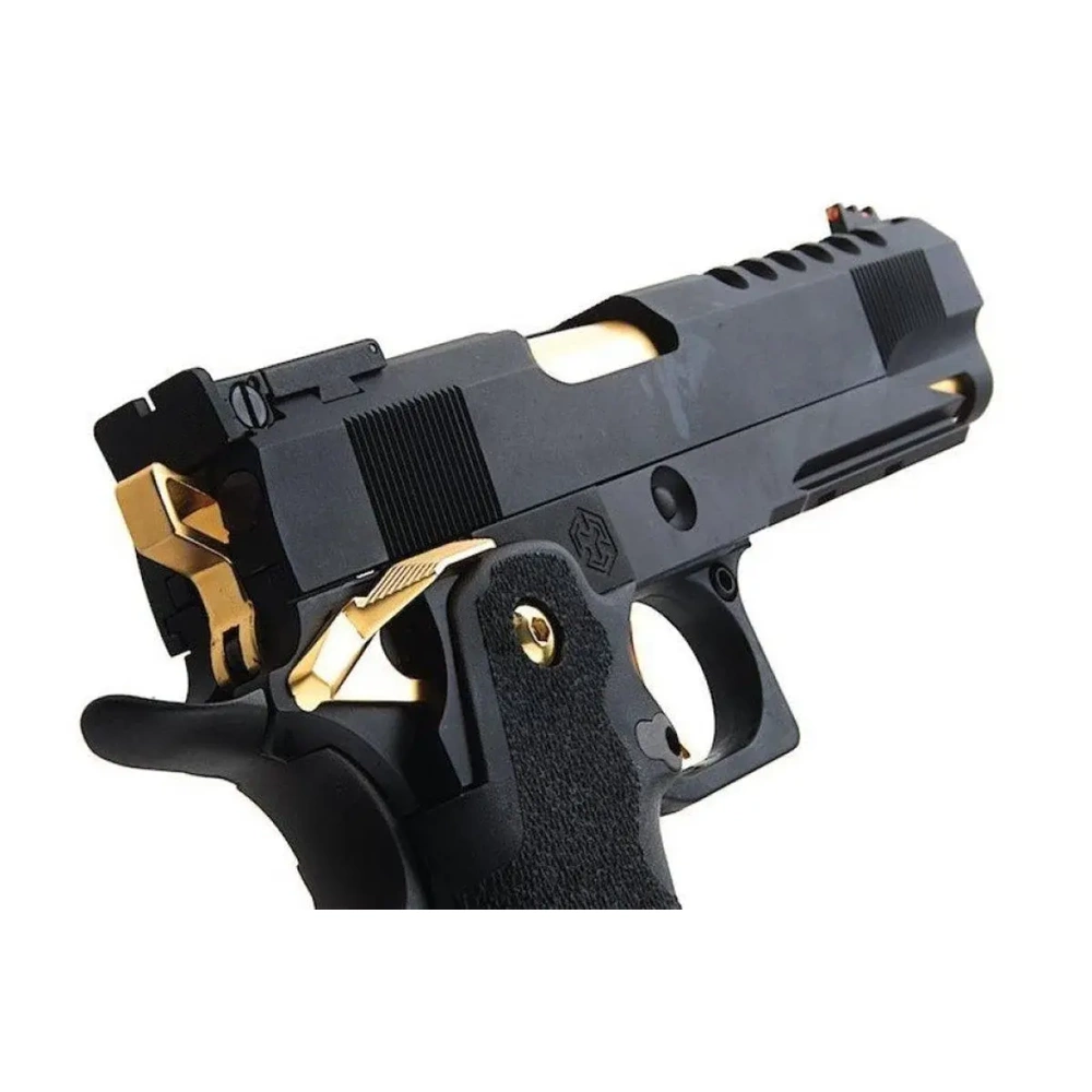 AW HX2701 5.1'' Hi-Capa Slide Cut Black & Gold GBB Airsoft Tabanca