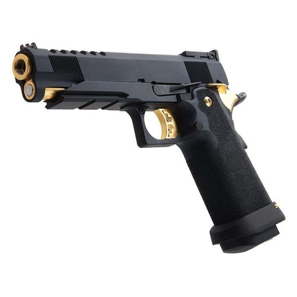 AW HX2701 5.1 Hi-Capa SLIDECUT GBB Airsoft Tabanca ( Black/Gold )