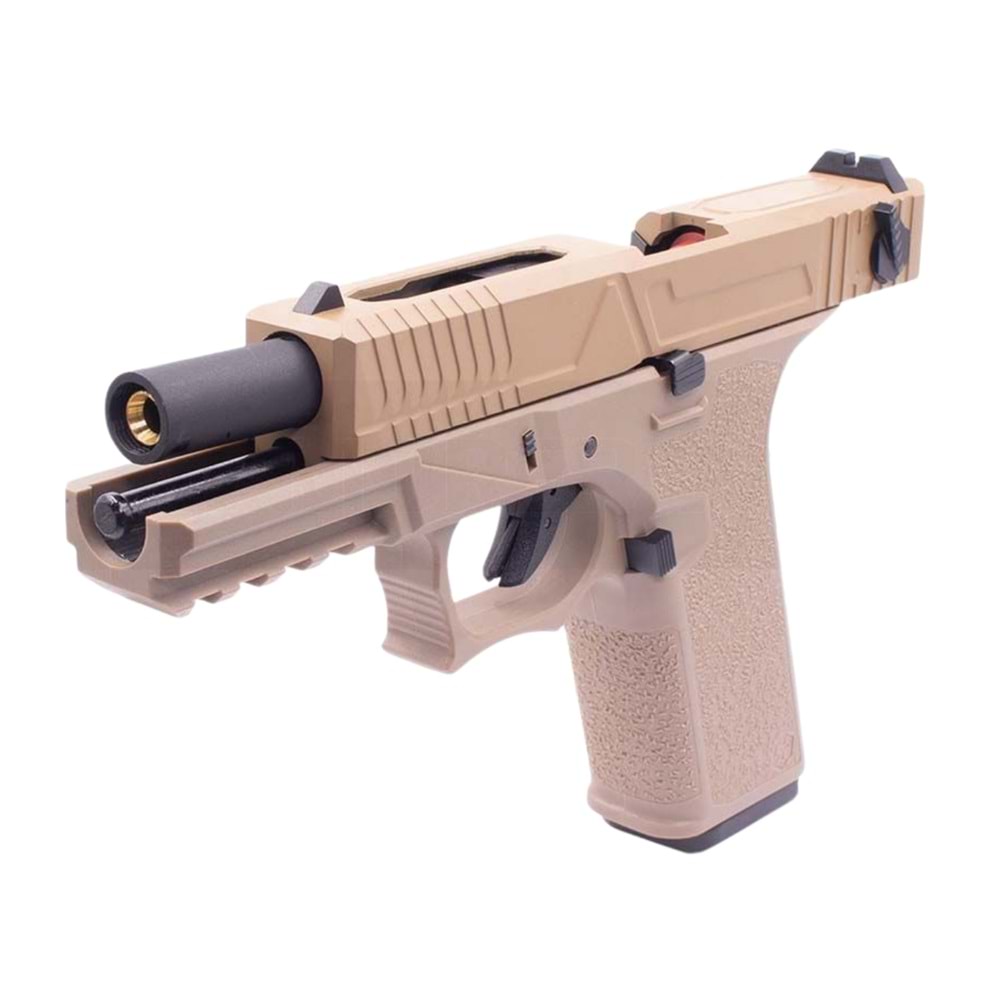 AW VX8301 Glock 18 Agency Full Auto Tan GBB Airsoft Tabanca