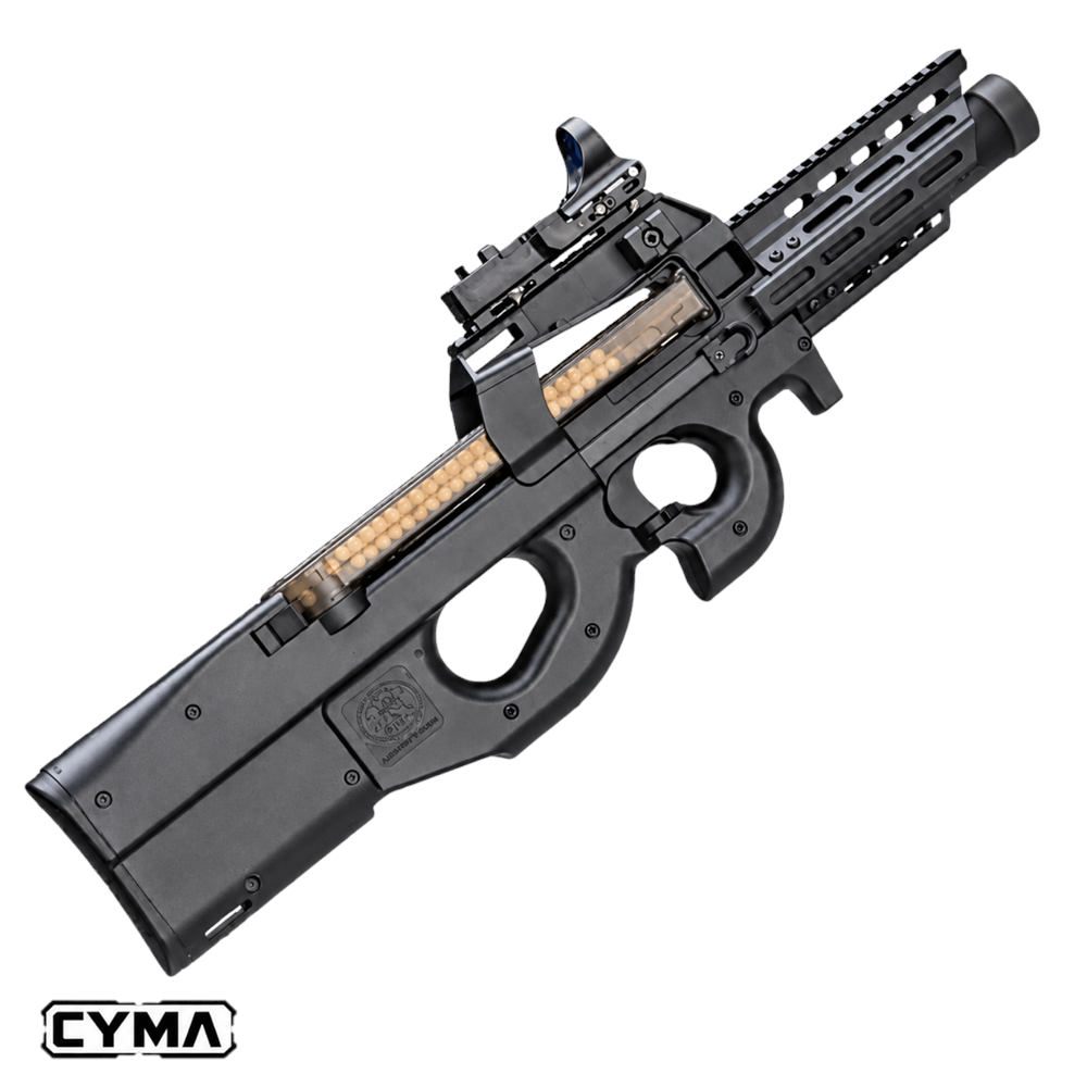 CYMA P90 RIS Raylı Siyah AEG Airsoft Tüfek