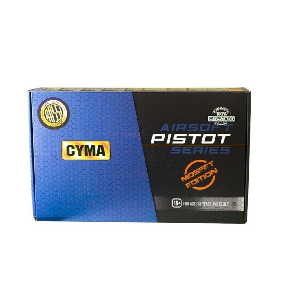 CYMA GLOCK AEP TAN AIRSOFT ELEKTRIKLI TABANCA - New Mosfet Edition