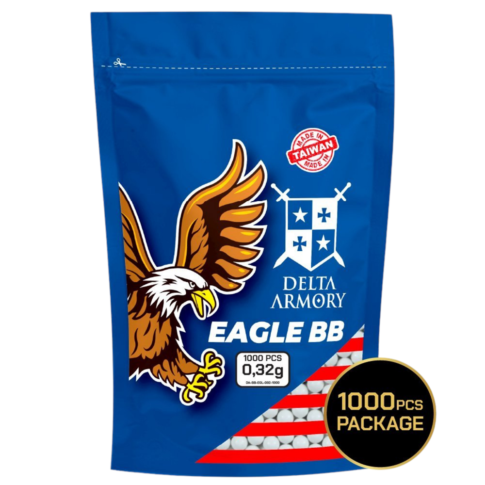 Delta Armory 0.32g AIRSOFT BB 1000Adet EAGLE Serisi (DA-BB-EGL-032-1000)