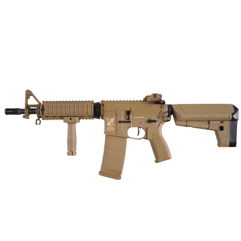 Delta Armory M4 AR15 CQB-R Charlie Pil şarj set Airsoft Tüfek FULL TAN DA-C02-FT