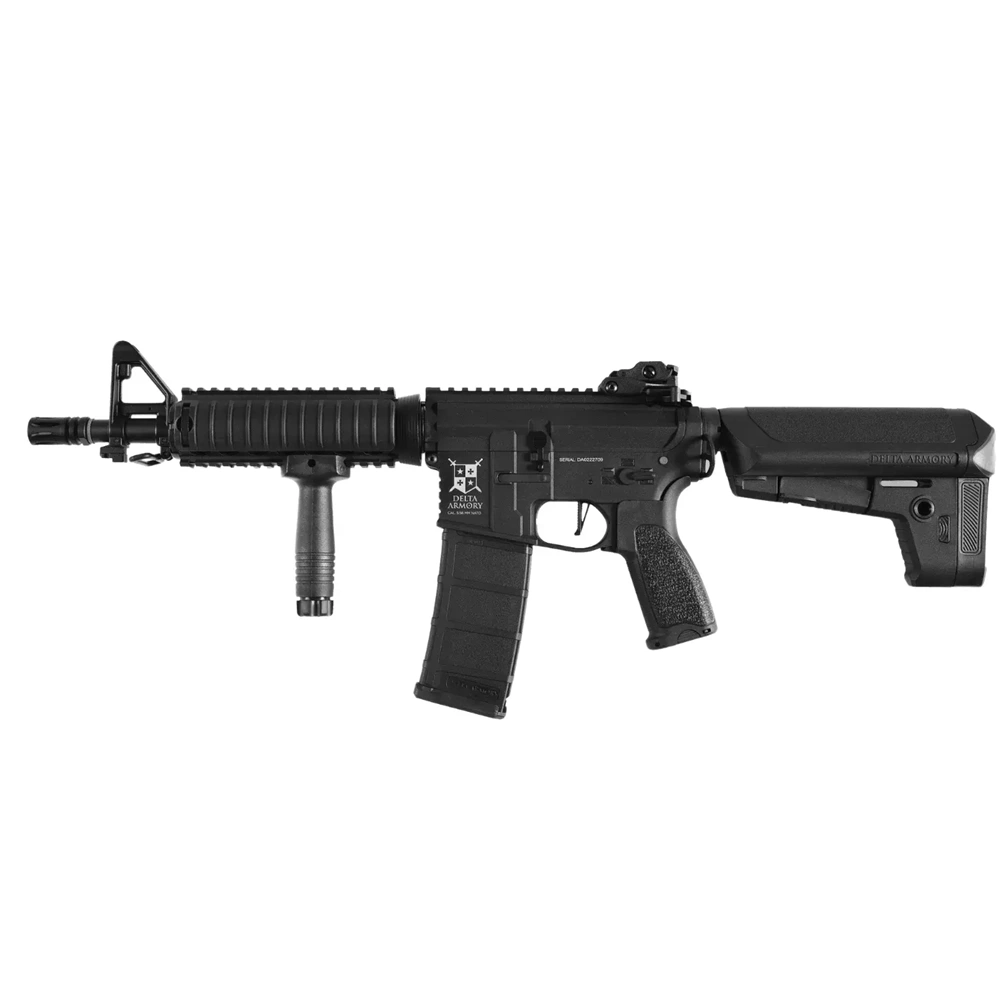 Delta Armory M4 AR15 CQB-R Charlie Siyah AEG Airsoft Tüfek Siyah / Pil Şarj Setli