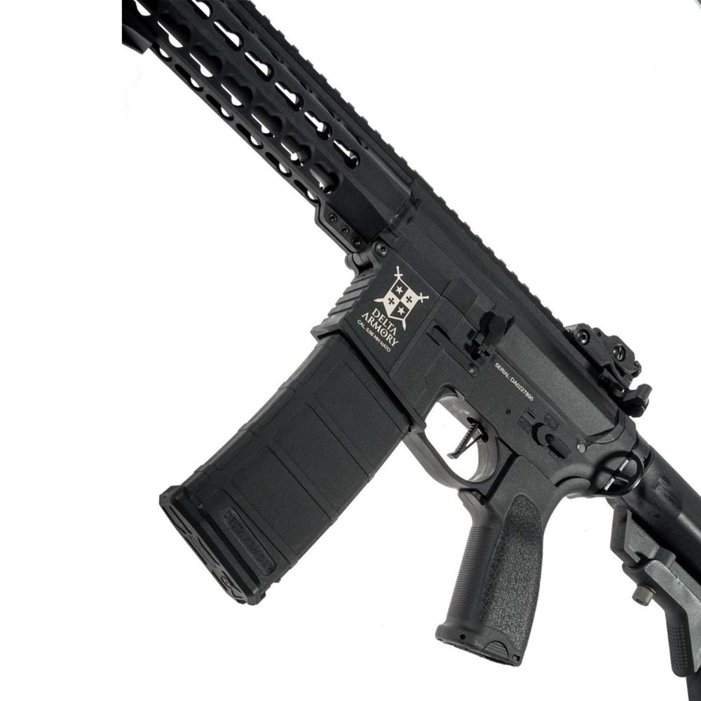 Delta Armory M4 AR15 KeyMod 10'' Charlie PiL ŞARJ SET Airsoft Tüfek Siyah DA-C04