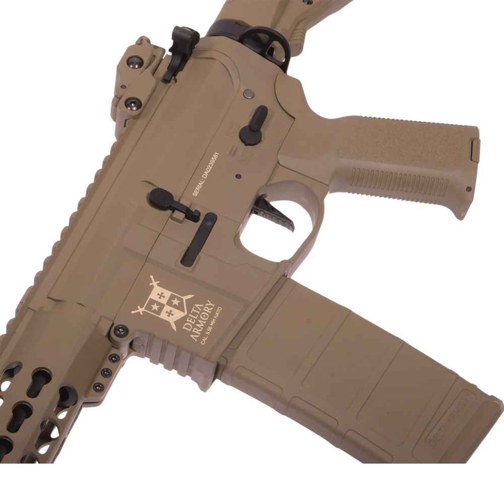 Delta Armory Airsoft Rifle AR15 KeyMod 10'' Charlie EAGLE Tüfek FULL TAN