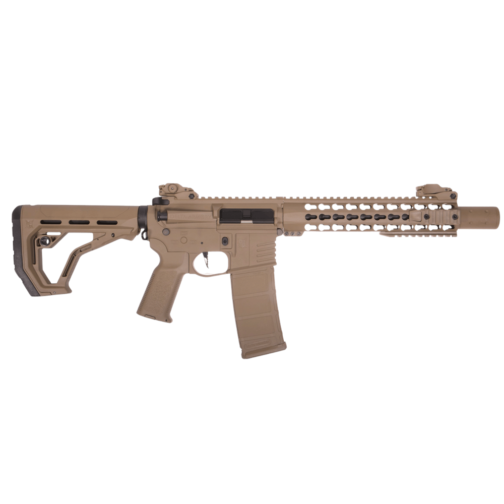 Delta Armory Airsoft Rifle AR15 KeyMod 10'' Charlie EAGLE Tüfek FULL TAN