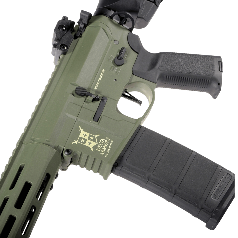Delta Armory M4 AR15 M-LOK 10'' Charlie OLIVE Airsoft Tüfek SET DA-C09-OLV