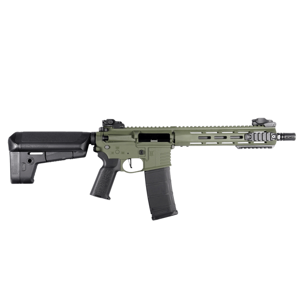 Delta Armory M4 AR15 M-LOK 10'' Charlie OLIVE Airsoft Tüfek SET DA-C09-OLV