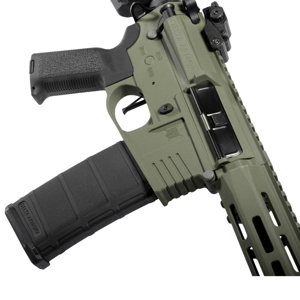 Delta Armory M4 AR15 M-LOK SilentOps 8'' Charlie HAKİ Airsoft Tüfek SET DA-C10-OLV