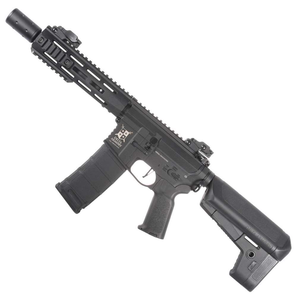 Delta Armory M4 AR15 M-LOK SilentOps 8'' Charlie Siyah Airsoft Tüfek SET DA-C10