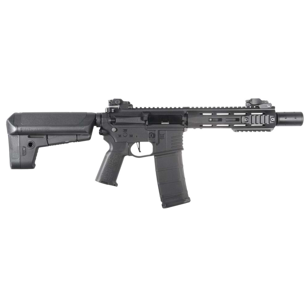Delta Armory M4 AR15 M-LOK SilentOps 8'' Charlie Siyah Airsoft Tüfek SET DA-C10