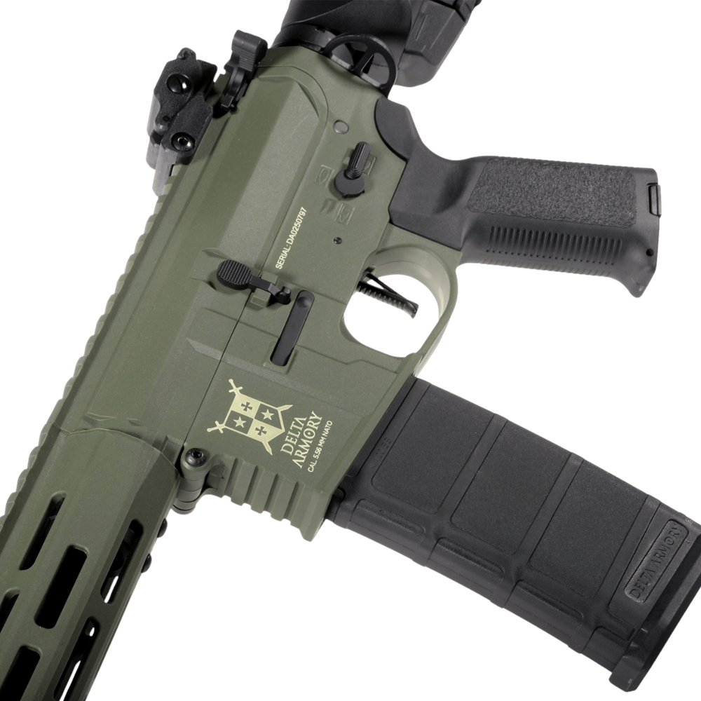 Delta Armory M4 AR15 M-LOK SilentOps 10'' Charlie HAKİ Airsoft Tüfek SET DA-C11-OLV