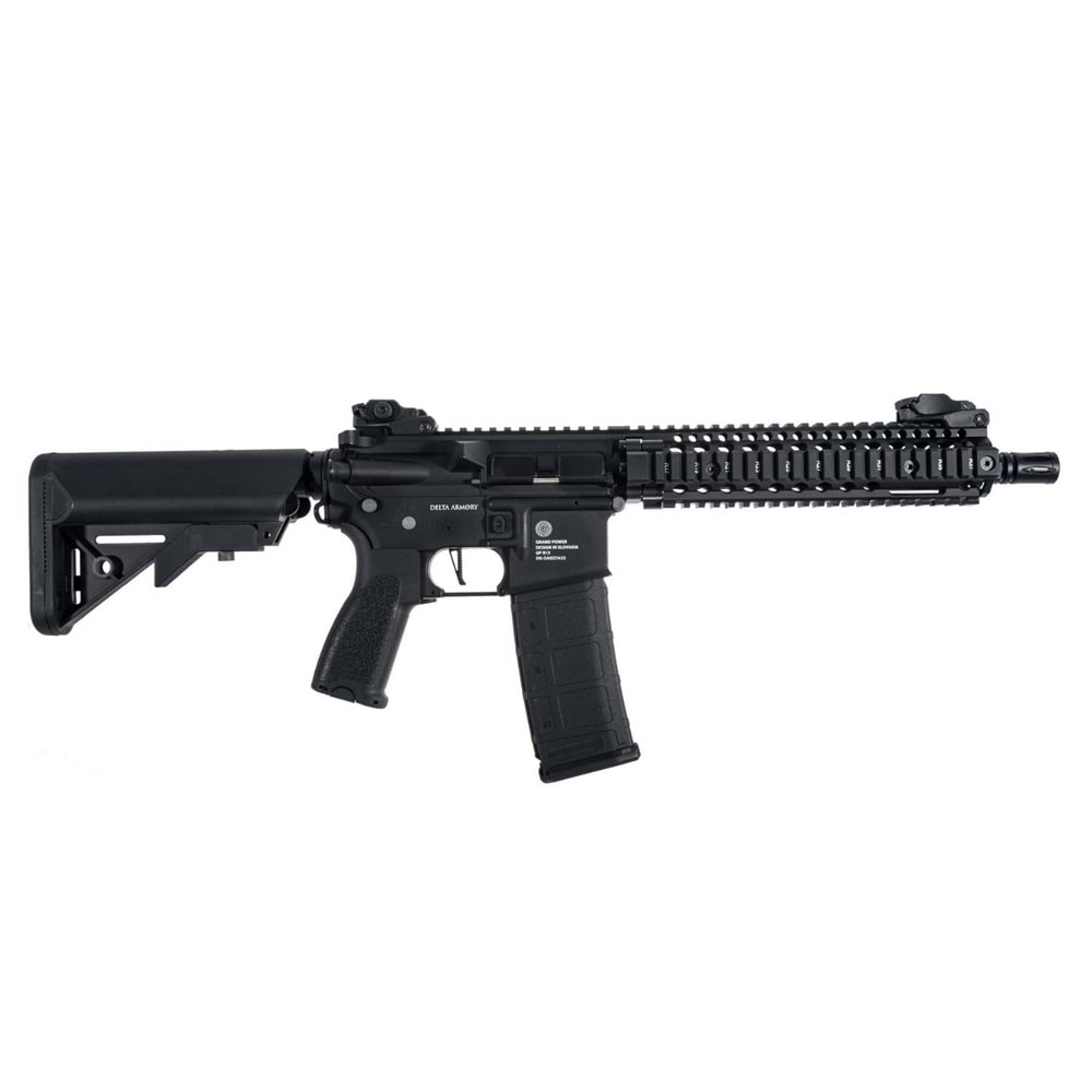 Delta Armory Grand Power AR15 MK18 ALPHA PIL SARJ SET Airsoft Tüfek / Siyah DA-GP-A07