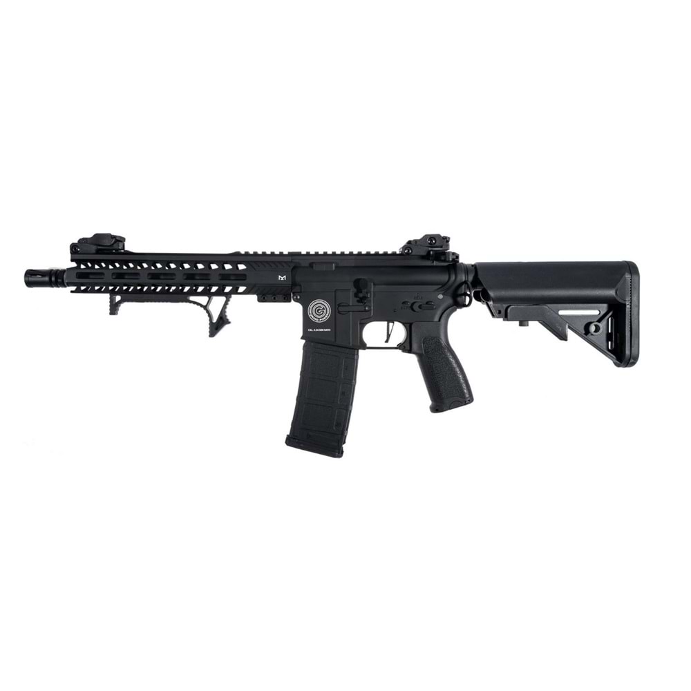 Delta Armory Grand Power M4 AR15 10'' M-Lok ALPHA Siyah AEG Airsoft Tüfek / Pil Şarj Setli
