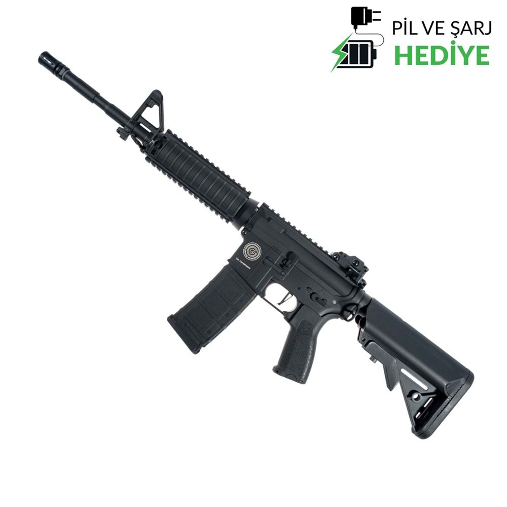 Delta Armory Grand Power AR15 RIS Charlie PIL SARJ SET Airsoft Tüfek / Siyah DA-GP-C03