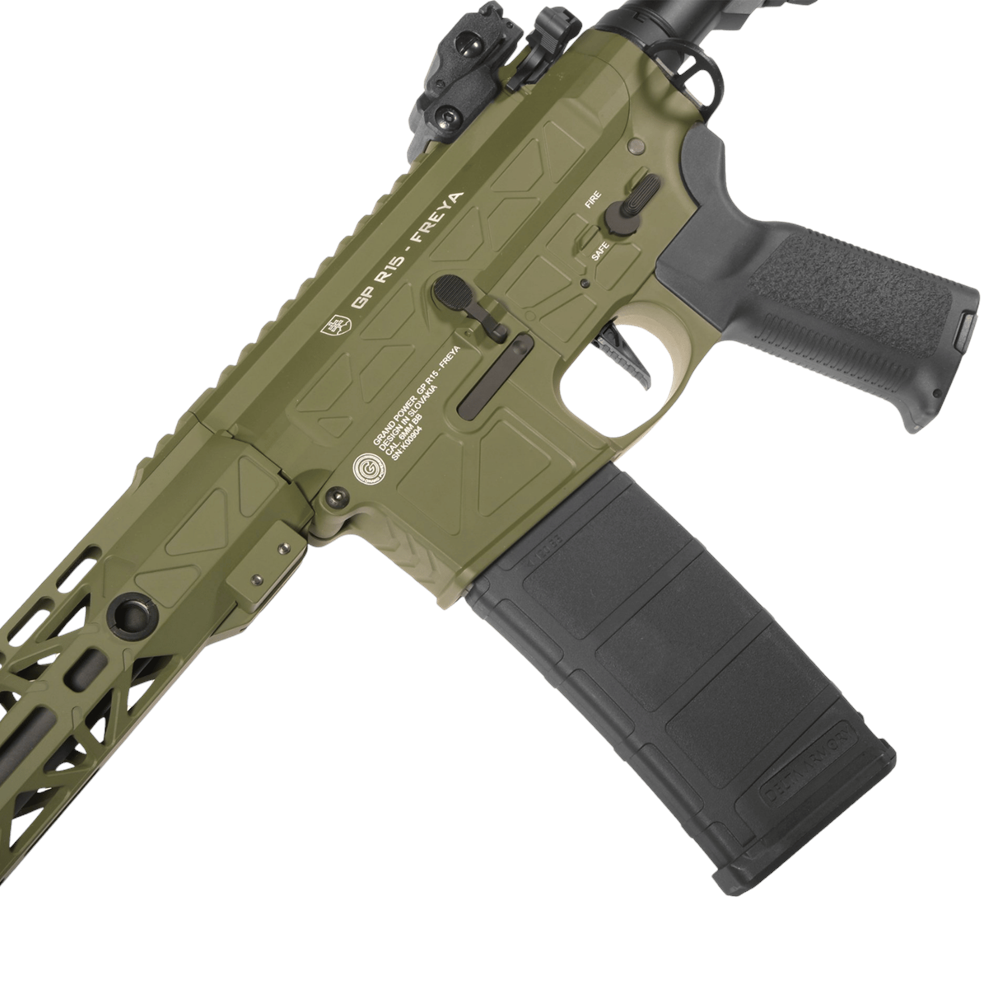 Delta Armory FREYA R15 M-LOK 14'' DMR Gen.2 HAKİ Airsoft Tüfek (FULL CNC+ETU)