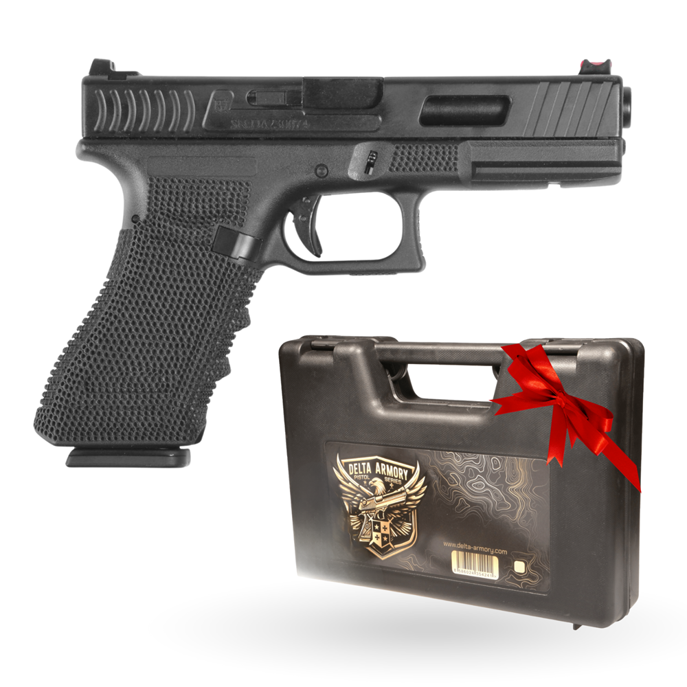 Delta Armory Airsoft G17 Tabanca P01 Siyah *ÇANTA HEDİYELİ DA-P01-BLK