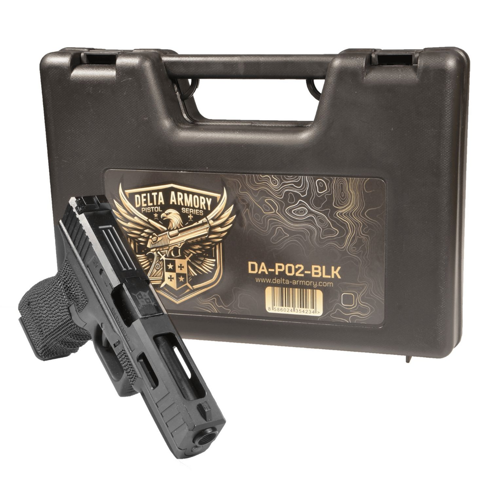 Delta Armory Airsoft G17 Tabanca P02 Siyah *ÇANTA HEDİYELİ DA-P02-BLK