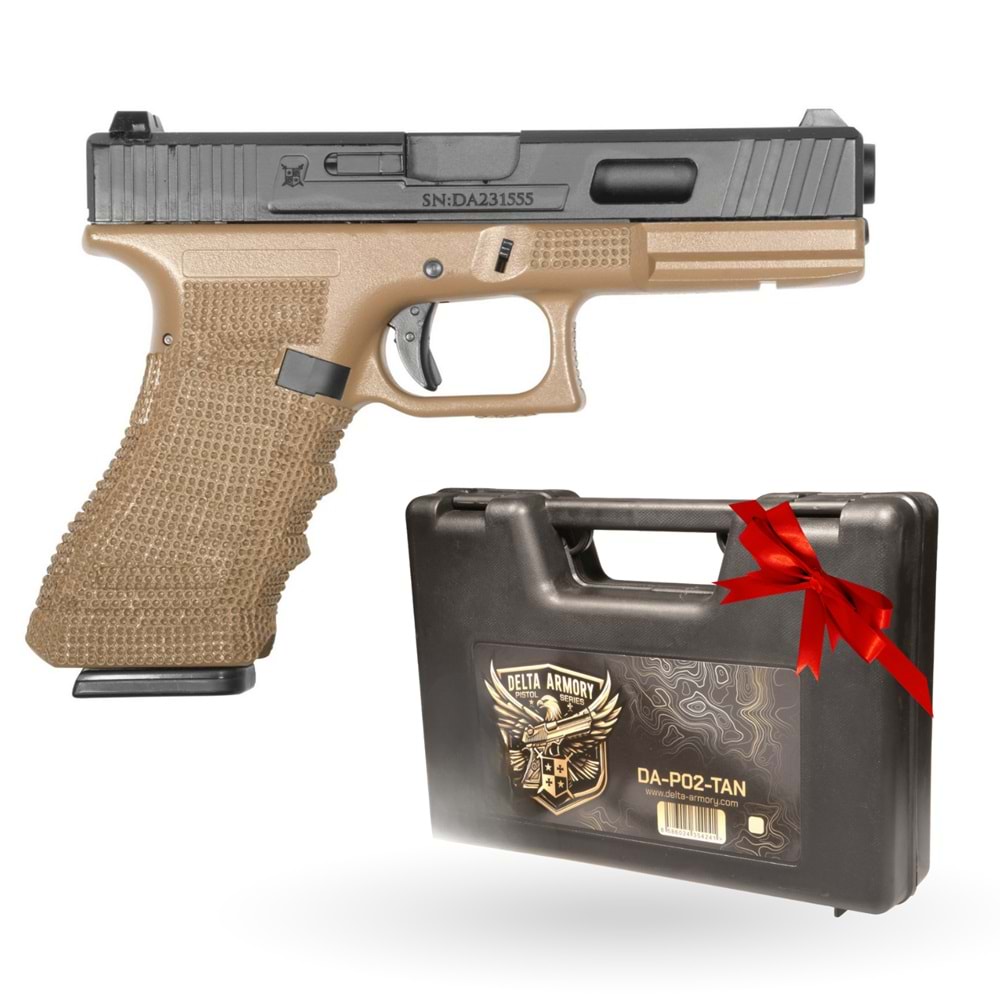 Delta Armory Airsoft G17 Tabanca P02 TAN *ÇANTA HEDİYELİ DA-P02-TAN
