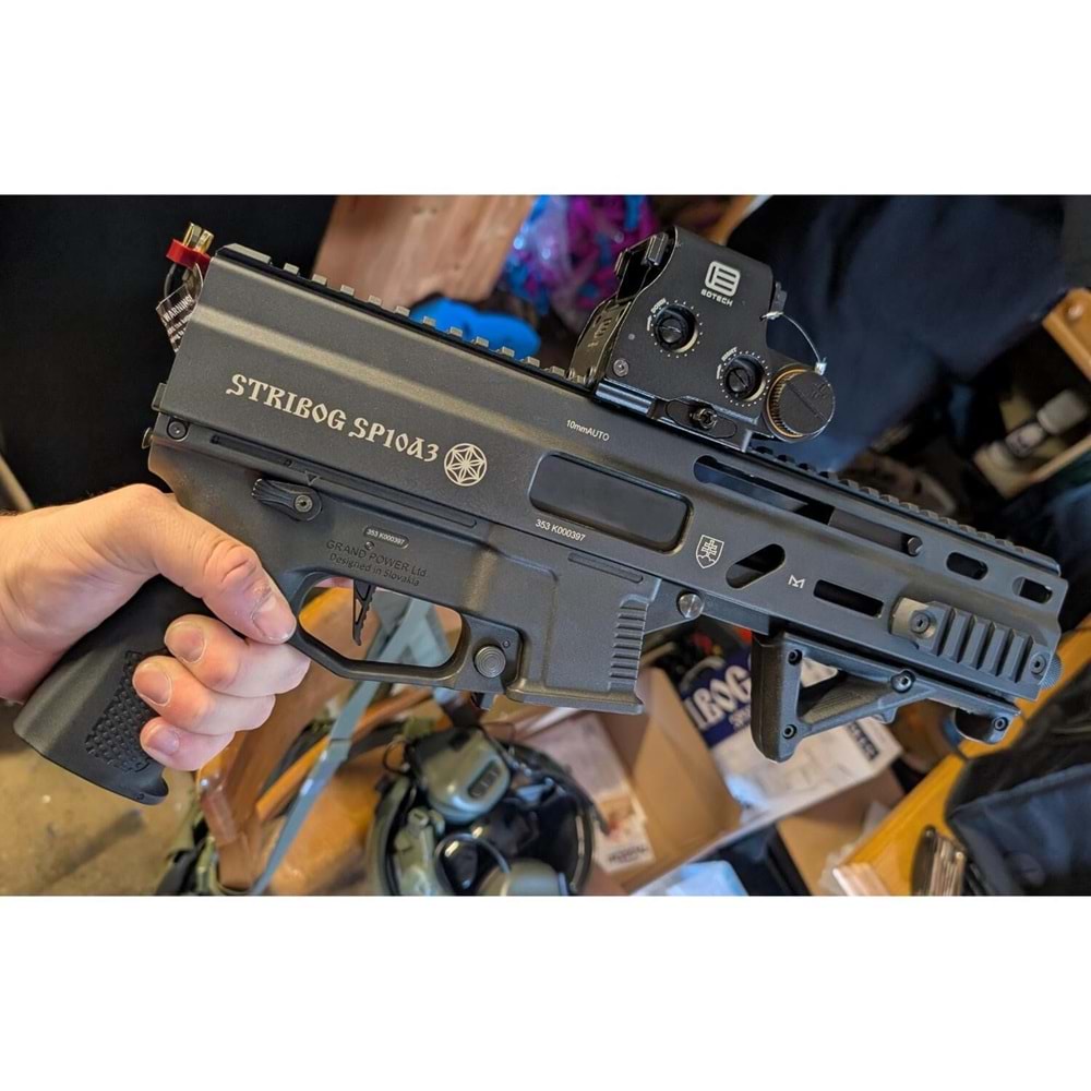 Delta Armory STRIBOG SP10A3 Siyah UPGRADE Charlie Airsoft Tufek & Dipçik Setli