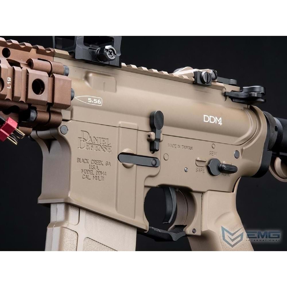 DANIEL DEFENSE DDM4 DAGGER 7'' BRSS EBB AEG - LITE-S VERSION / TAN EMG BOLT