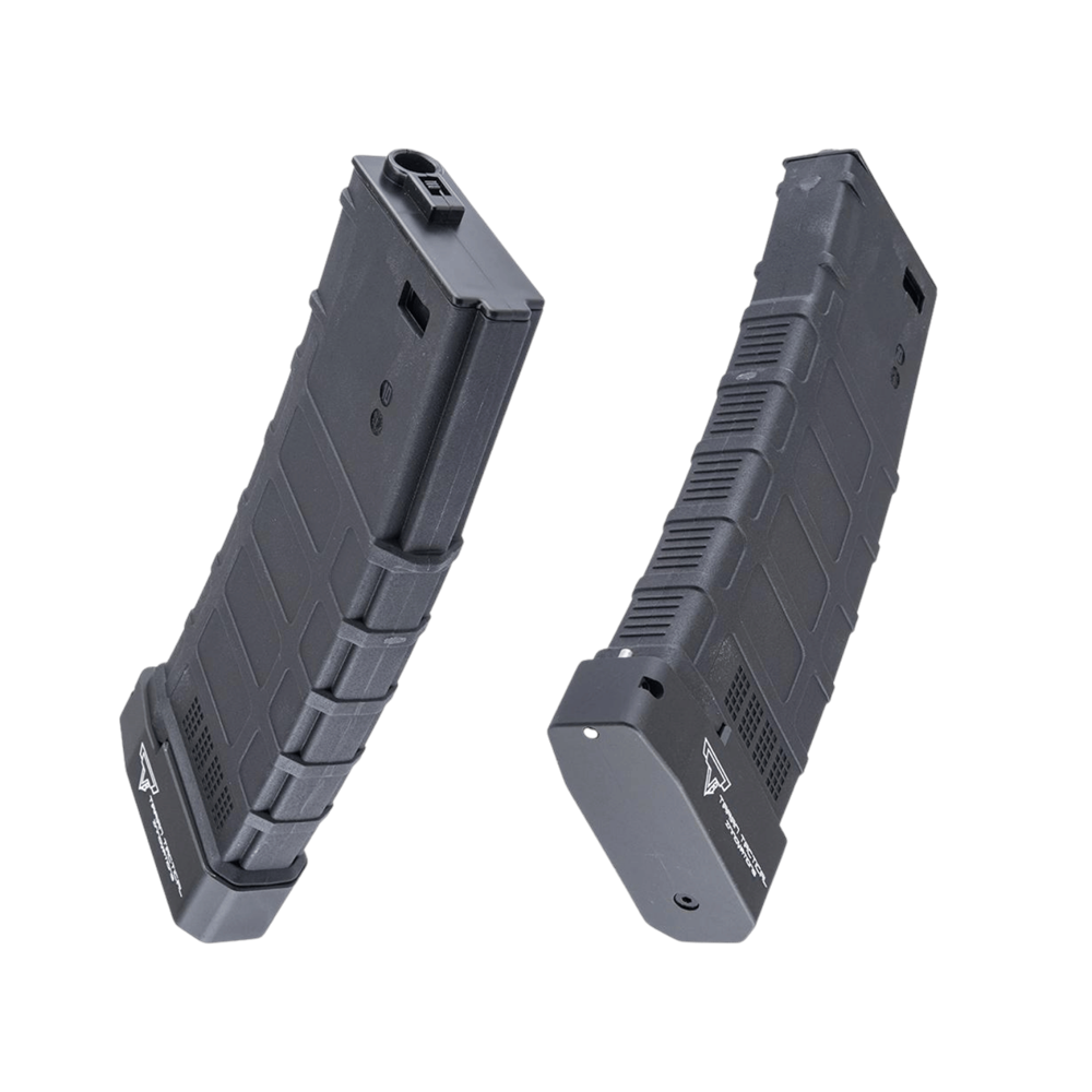 EMG TTI Lisanslı M4/M16 Serisi Airsoft AEG Tüfekler için 220BB Mid-Cap Şarjör, Extended BLACK