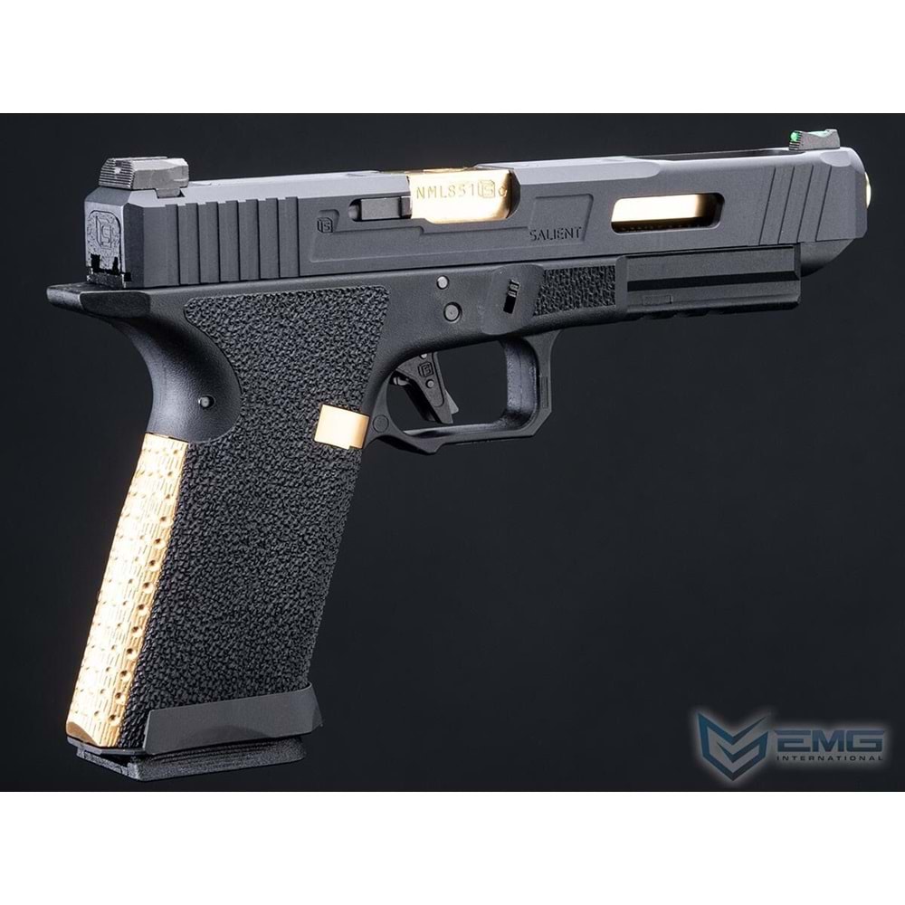 EMG Salient Arms International BLU GBB Airsoft Eğitim Tabancası (Siyah & Gold ) SA-TO0110